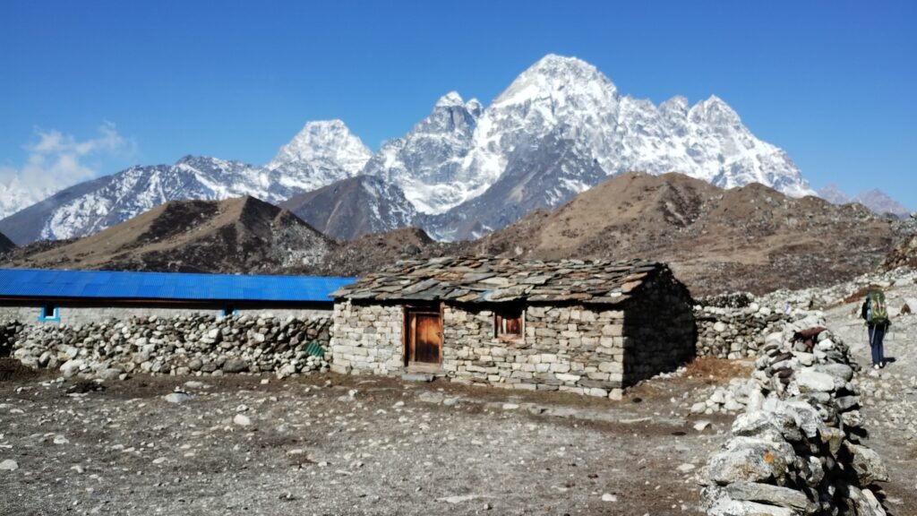 Trekking in Gokyo region of Nepal.